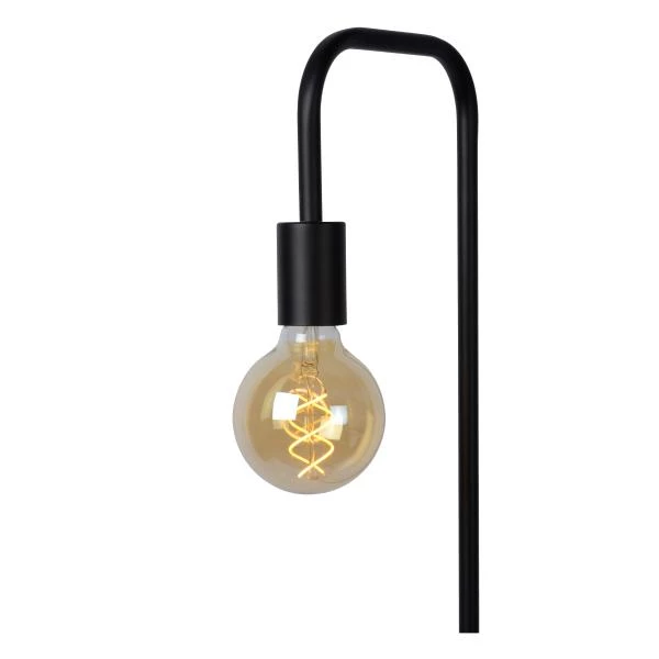 Lucide LORIN - Floor lamp - 1xE27 - Black - detail 2